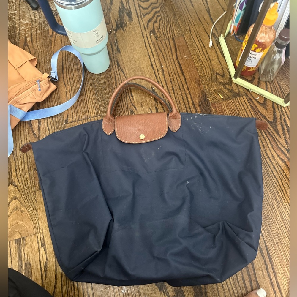 Longchamp Large Oversized Tote Bag Travel Duffel Size Foldable Packable Portable